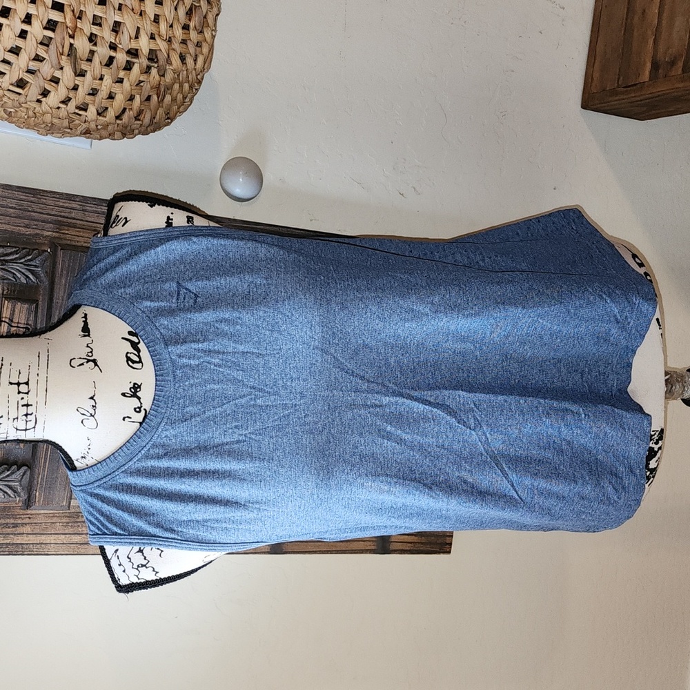 Gymshark blue sleeveless open back size Medium